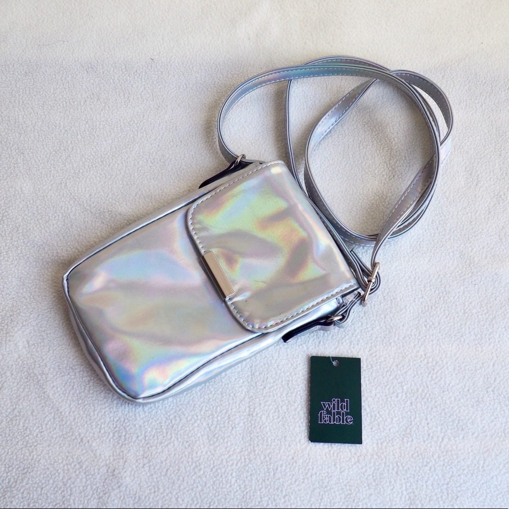 Holographic Crossbody clutch